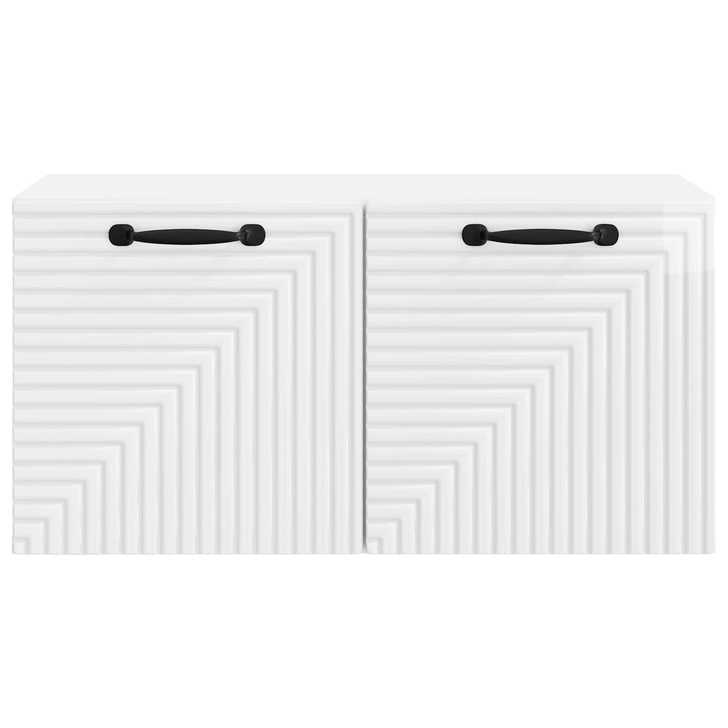 Væghængt TV-skab Vægmonteret Hvid højglans 59,5 x 31 x 30 cm