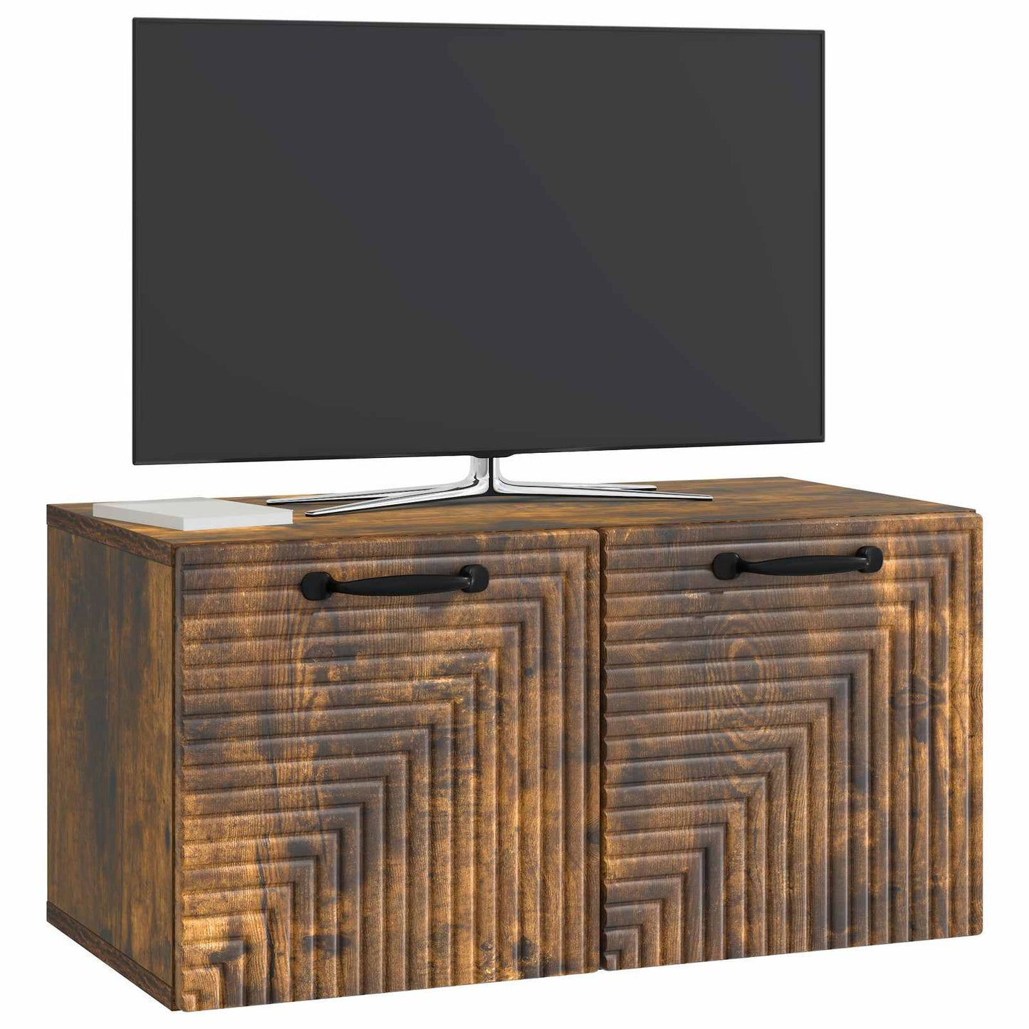 Væghængt TV-skab Røget eg 59,5 x 31 x 30 cm Konstrueret træ