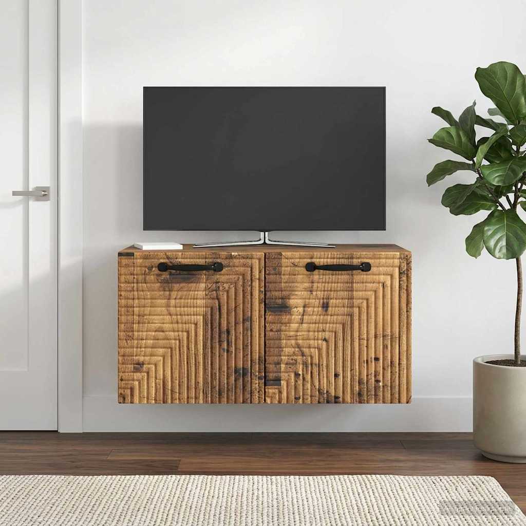 Væghængt TV-skab Gammelt træ 59,5 x 31 x 30 cm Konstrueret træ