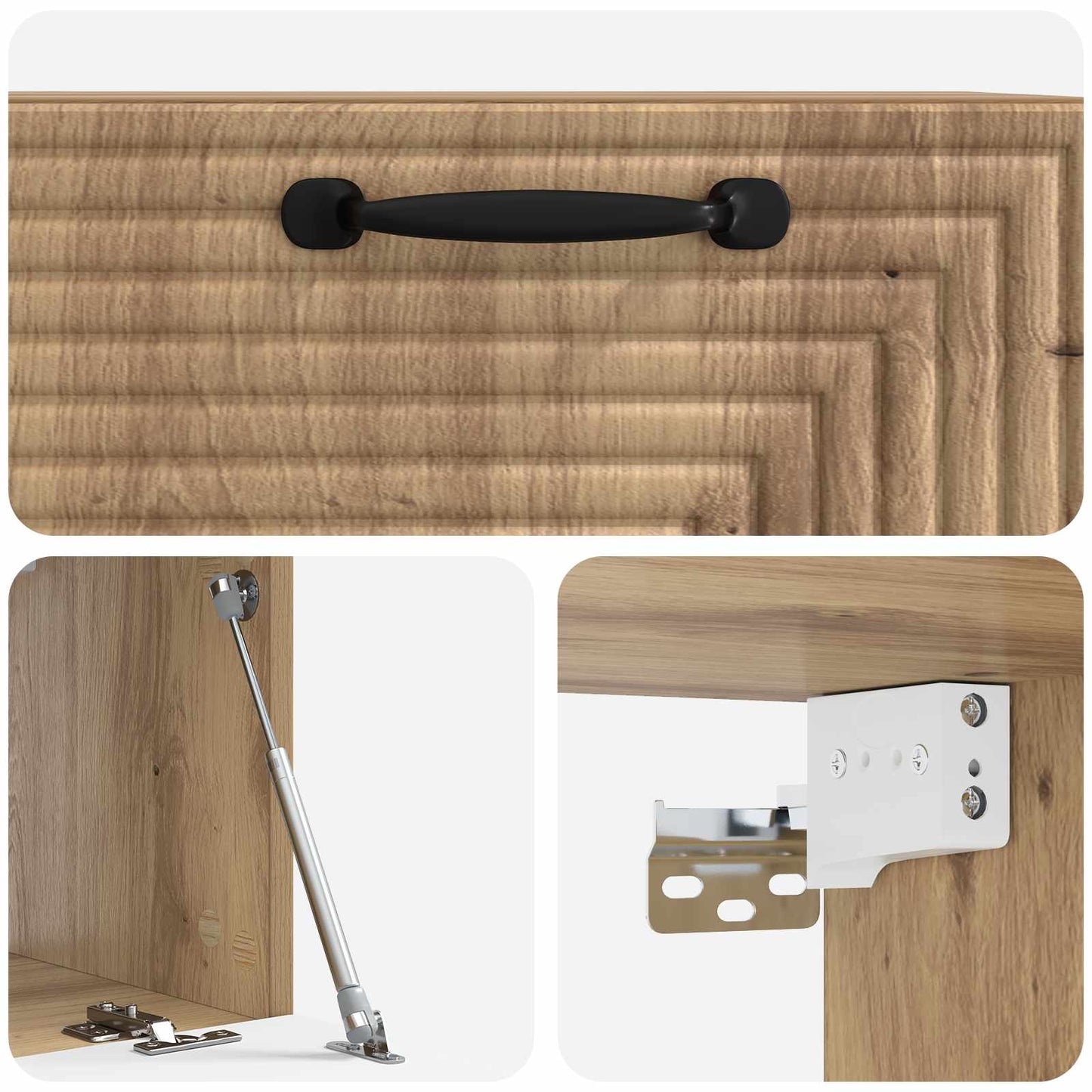 Væghængt TV-skab Artisan-eg 59,5 x 31 x 30 cm Konstrueret træ