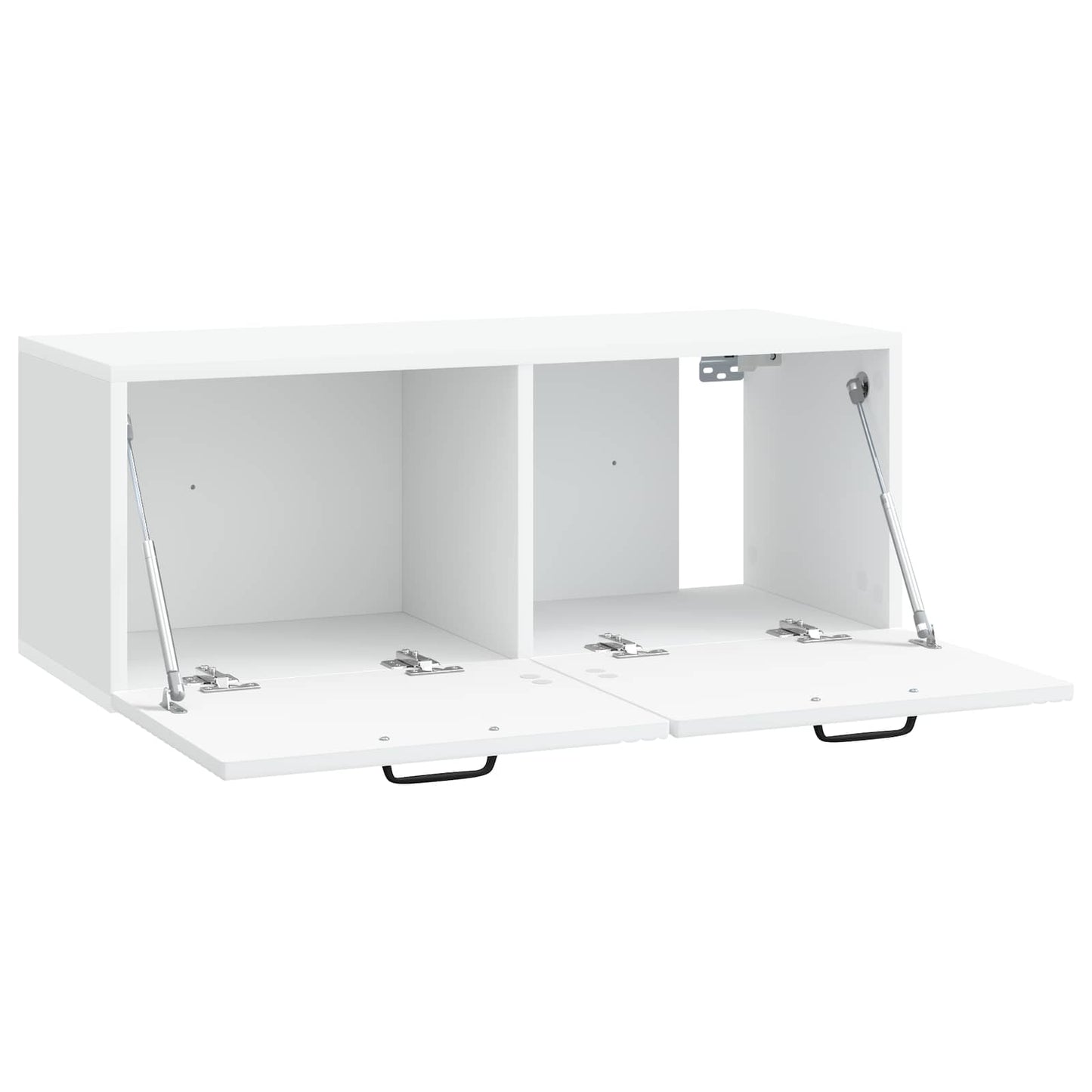 Væghængt TV-skab Hvid 78,5 x 31 x 30 cm Konstrueret træ