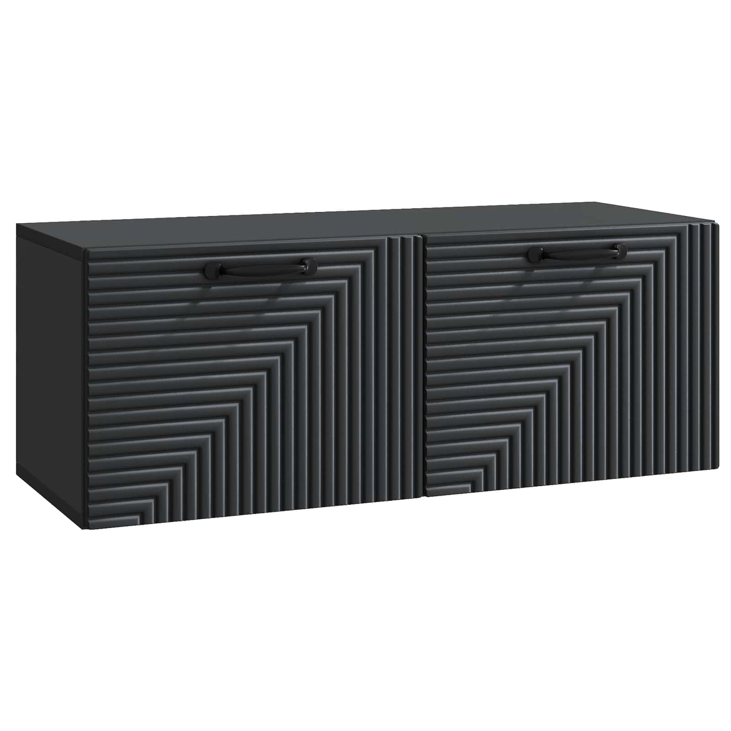 Væghængt TV-skab Sort 78,5 x 31 x 30 cm Konstrueret træ