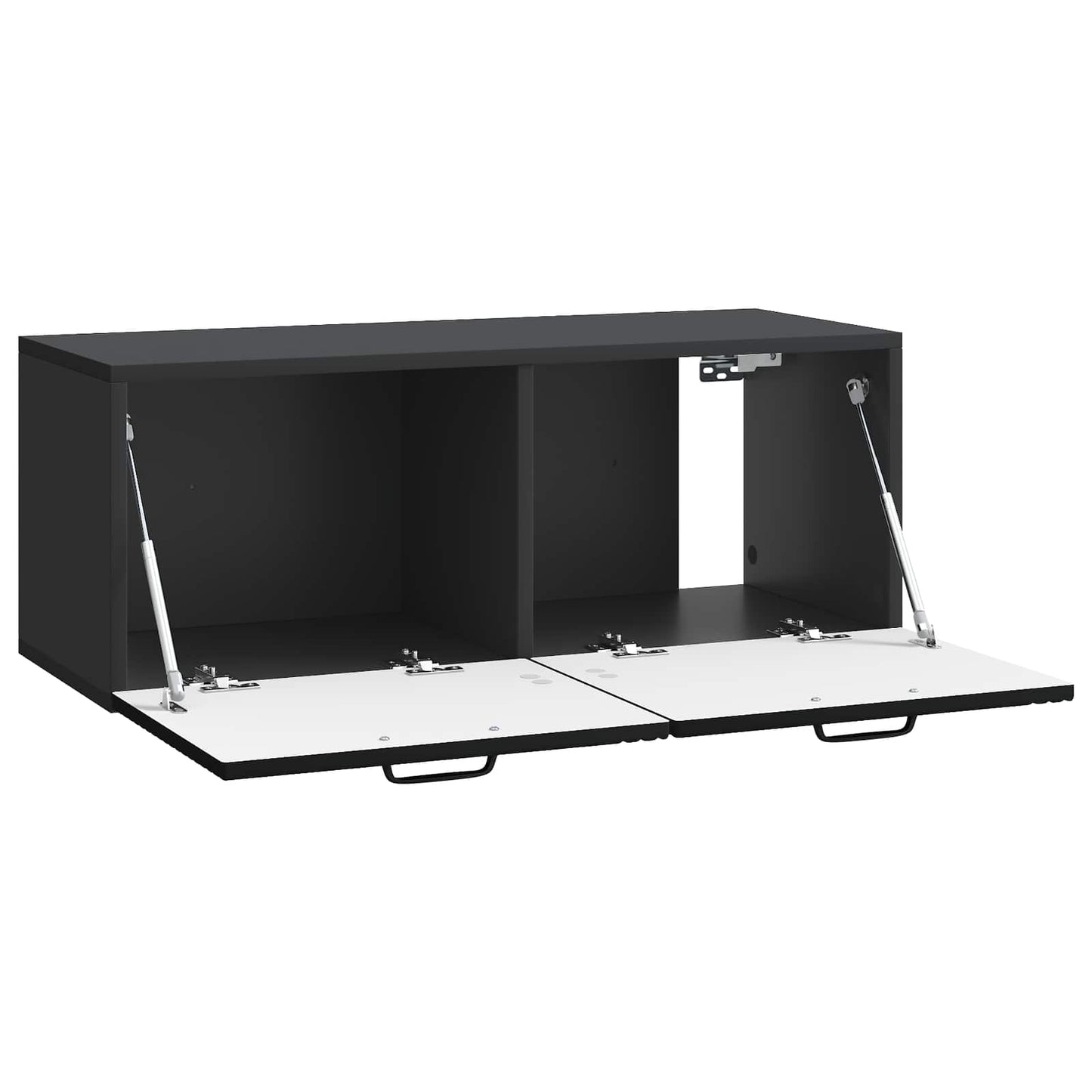 Væghængt TV-skab Sort 78,5 x 31 x 30 cm Konstrueret træ