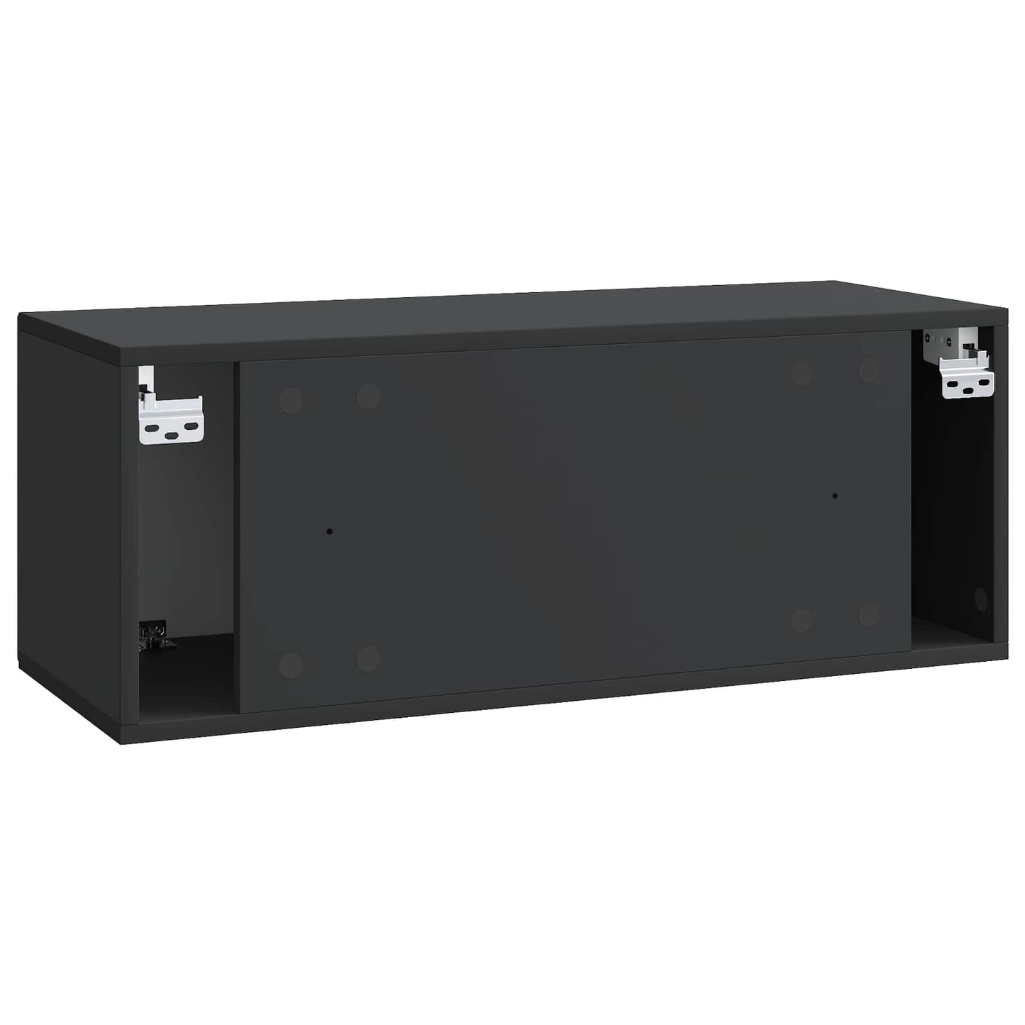 Væghængt TV-skab Sort 78,5 x 31 x 30 cm Konstrueret træ