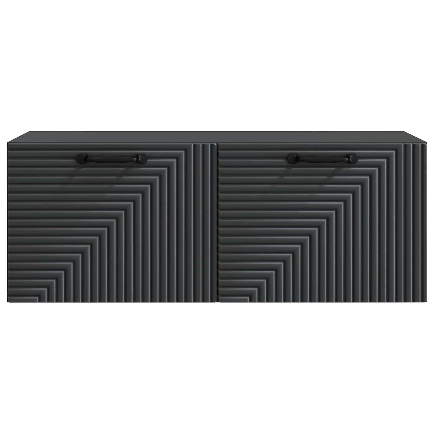Væghængt TV-skab Sort 78,5 x 31 x 30 cm Konstrueret træ