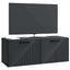 Væghængt TV-skab Sort 78,5 x 31 x 30 cm Konstrueret træ