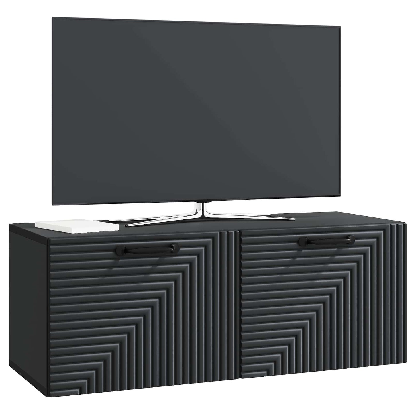 Væghængt TV-skab Sort 78,5 x 31 x 30 cm Konstrueret træ