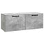 Væghængt TV-skab Betongrå 78,5 x 31 x 30 cm Konstrueret træ