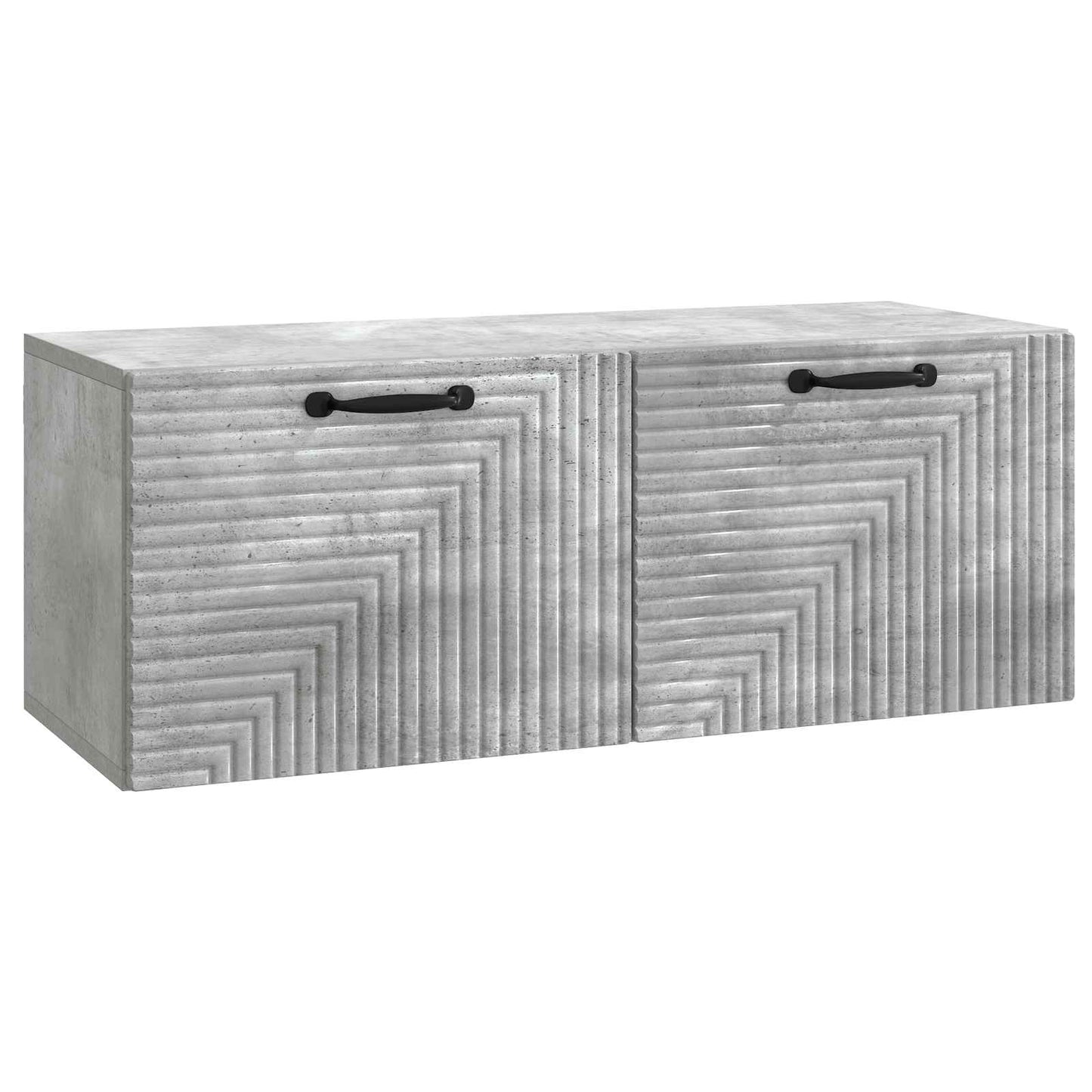 Væghængt TV-skab Betongrå 78,5 x 31 x 30 cm Konstrueret træ