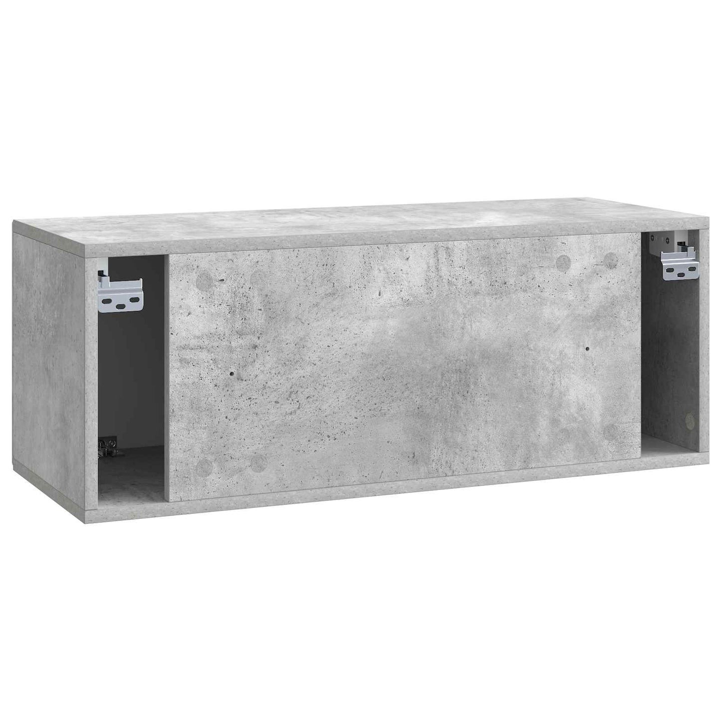 Væghængt TV-skab Betongrå 78,5 x 31 x 30 cm Konstrueret træ