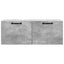 Væghængt TV-skab Betongrå 78,5 x 31 x 30 cm Konstrueret træ