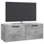 Væghængt TV-skab Betongrå 78,5 x 31 x 30 cm Konstrueret træ