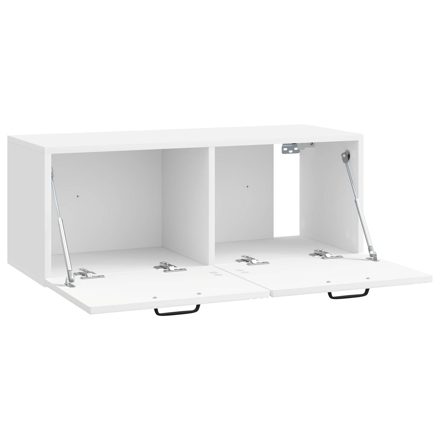 Væghængt TV-skab Vægmonteret Hvid højglans 78,5 x 31 x 30 cm