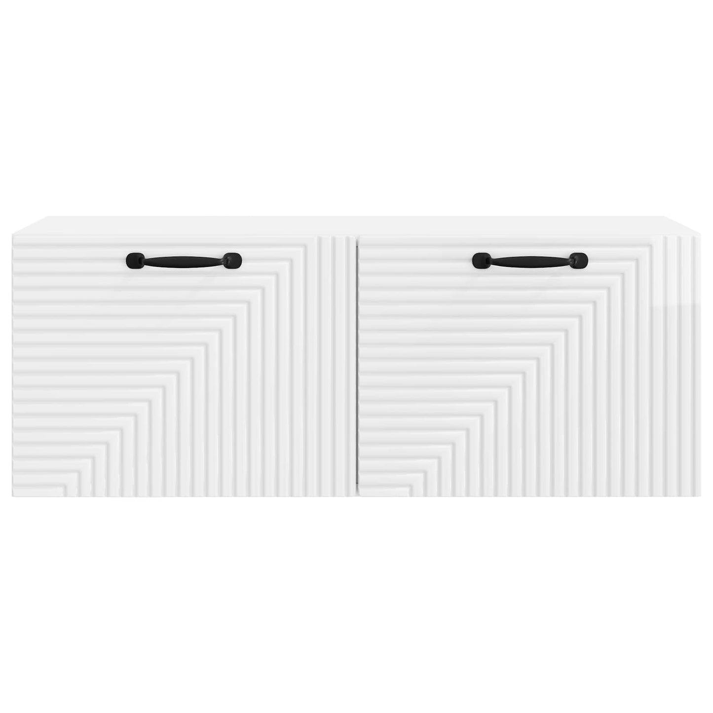 Væghængt TV-skab Vægmonteret Hvid højglans 78,5 x 31 x 30 cm