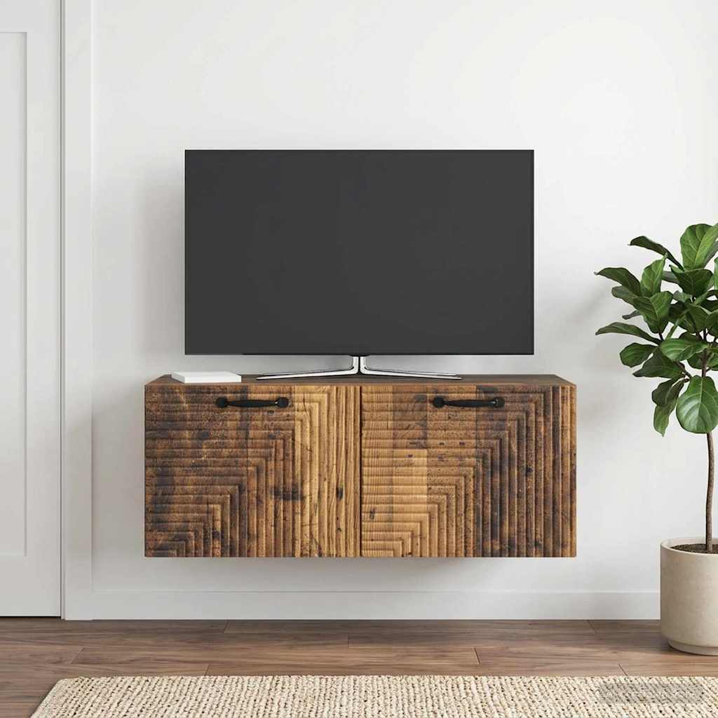 Væghængt TV-skab Gammelt træ 78,5 x 31 x 30 cm Konstrueret træ