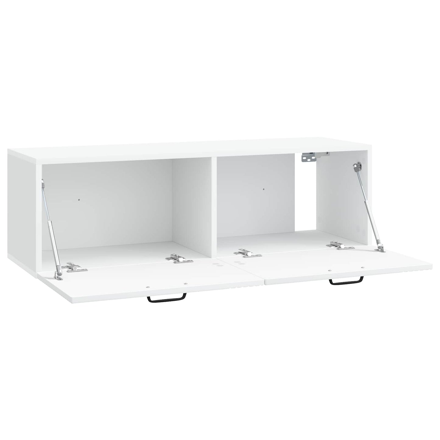 Væghængt TV-skab Hvid 98 x 31 x 30 cm Konstrueret træ