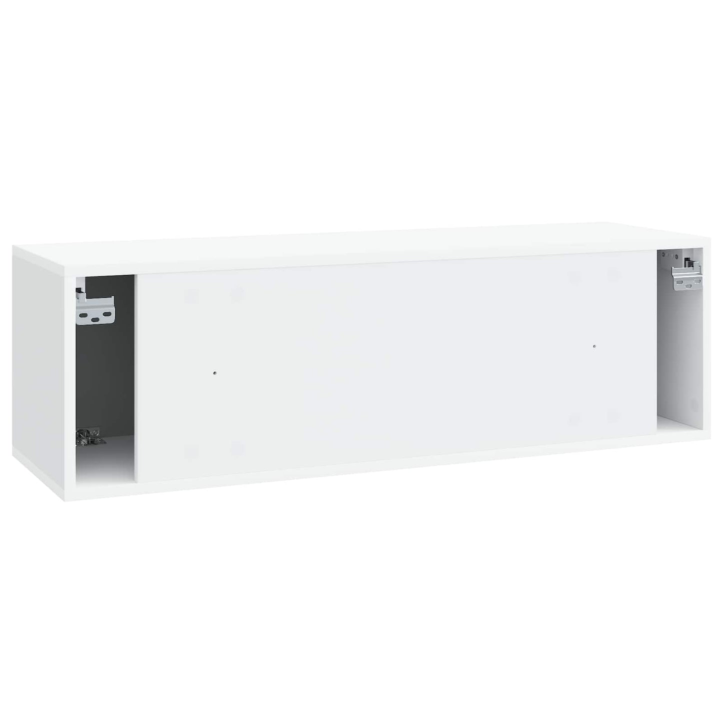 Væghængt TV-skab Hvid 98 x 31 x 30 cm Konstrueret træ