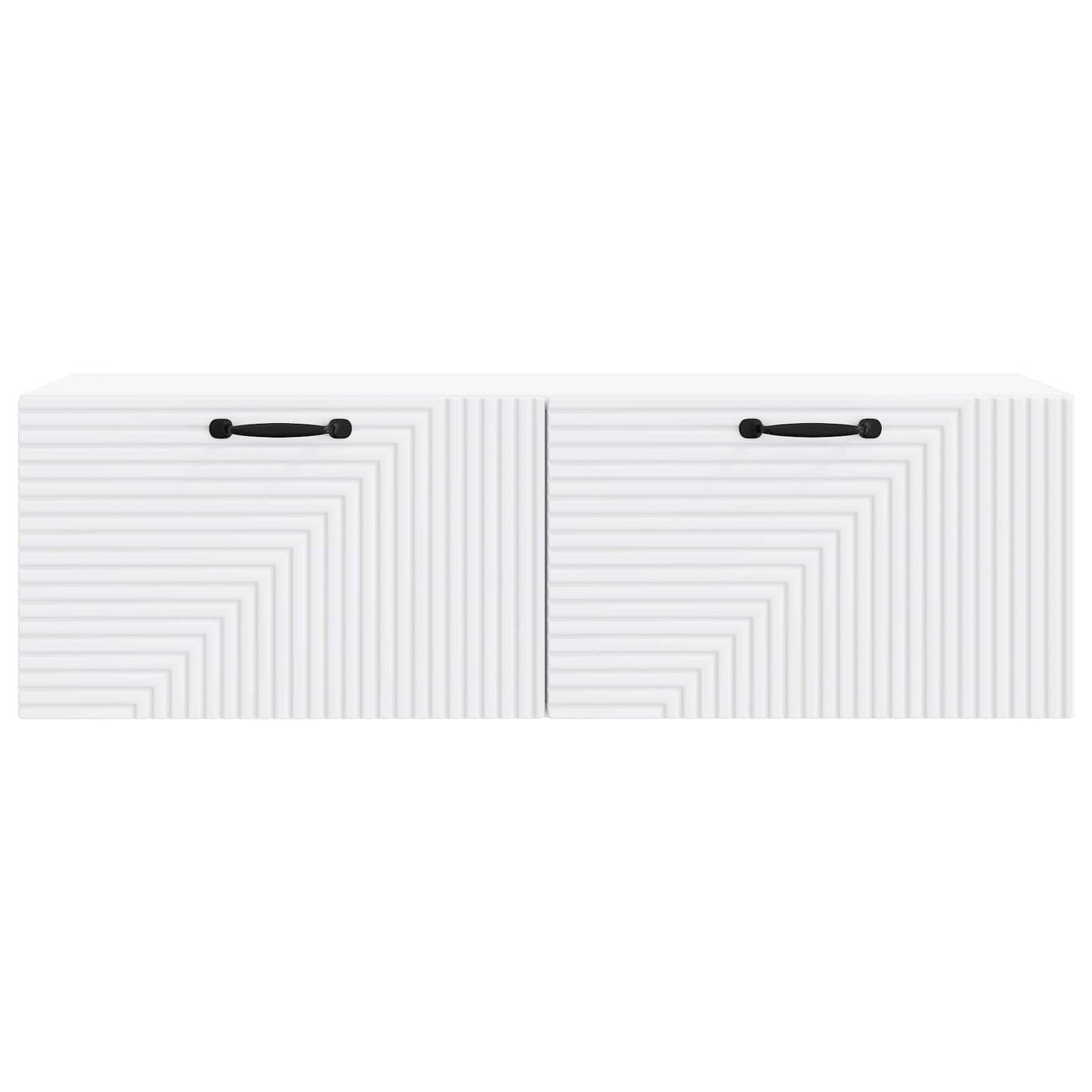 Væghængt TV-skab Hvid 98 x 31 x 30 cm Konstrueret træ