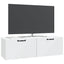 Væghængt TV-skab Hvid 98 x 31 x 30 cm Konstrueret træ