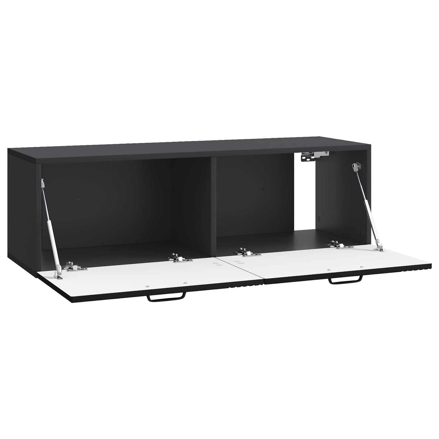 Væghængt TV-skab Sort 98 x 31 x 30 cm Konstrueret træ