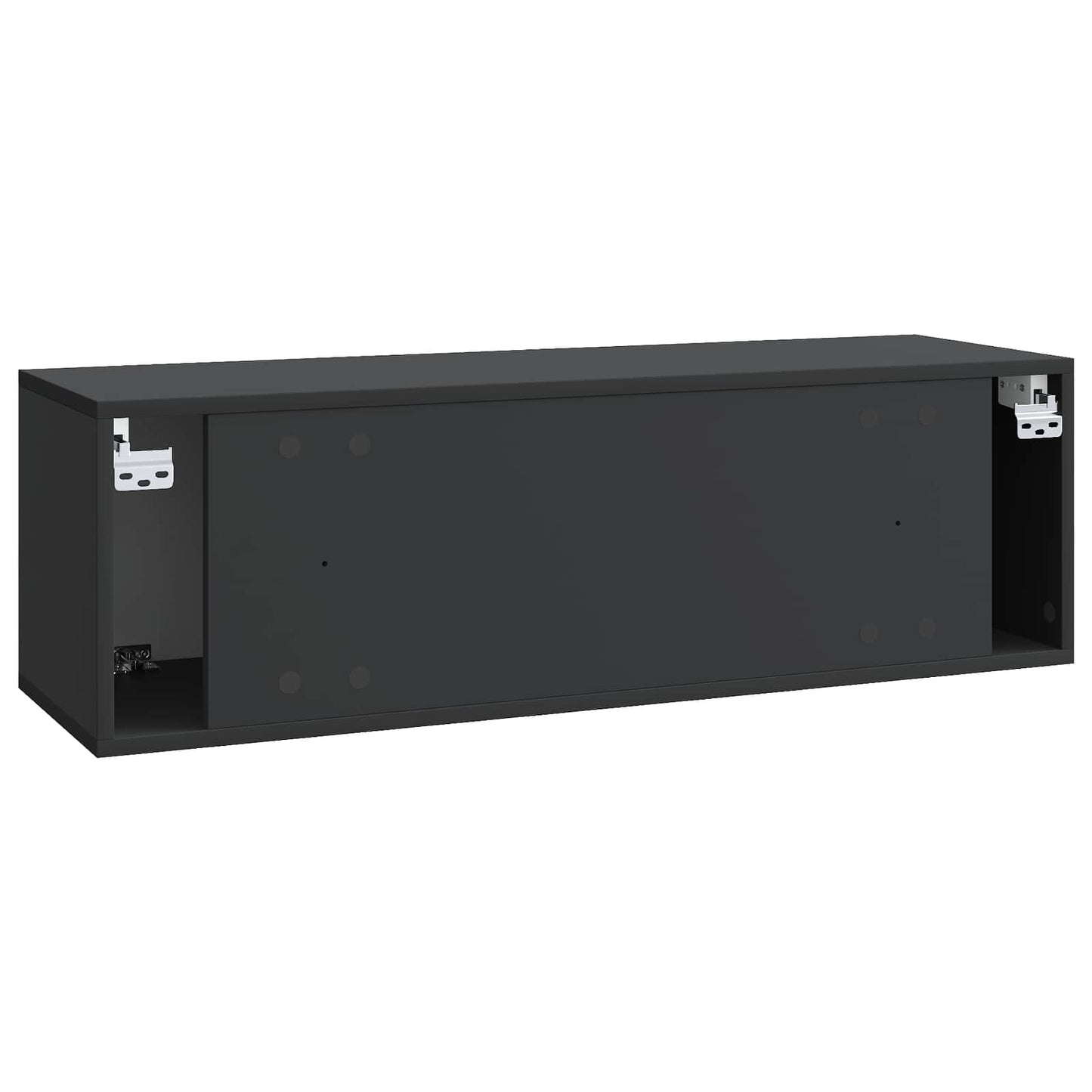 Væghængt TV-skab Sort 98 x 31 x 30 cm Konstrueret træ