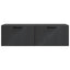 Væghængt TV-skab Sort 98 x 31 x 30 cm Konstrueret træ