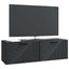 Væghængt TV-skab Sort 98 x 31 x 30 cm Konstrueret træ