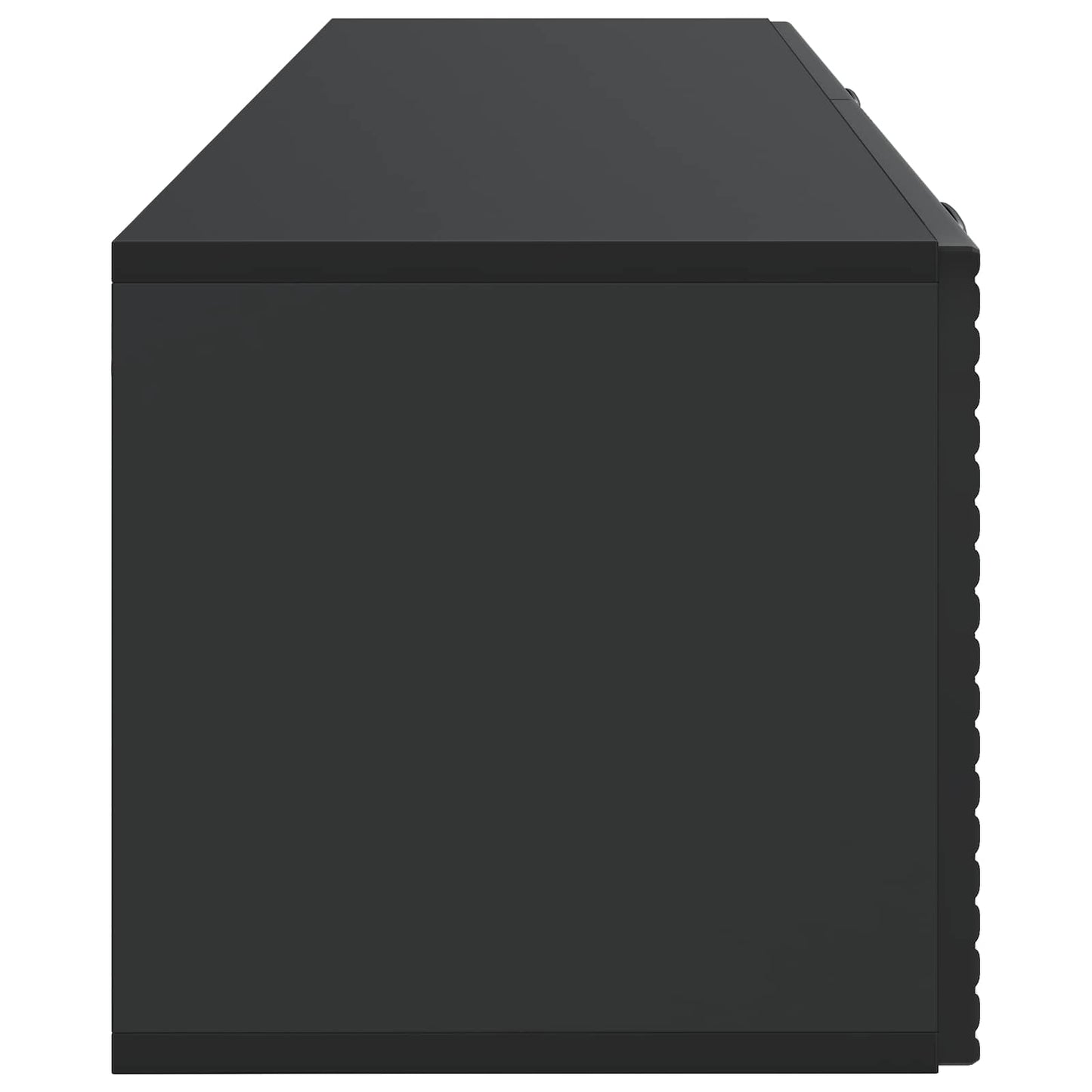 Væghængt TV-skab Sort 98 x 31 x 30 cm Konstrueret træ