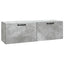 Væghængt TV-skab Betongrå 98 x 31 x 30 cm Konstrueret træ