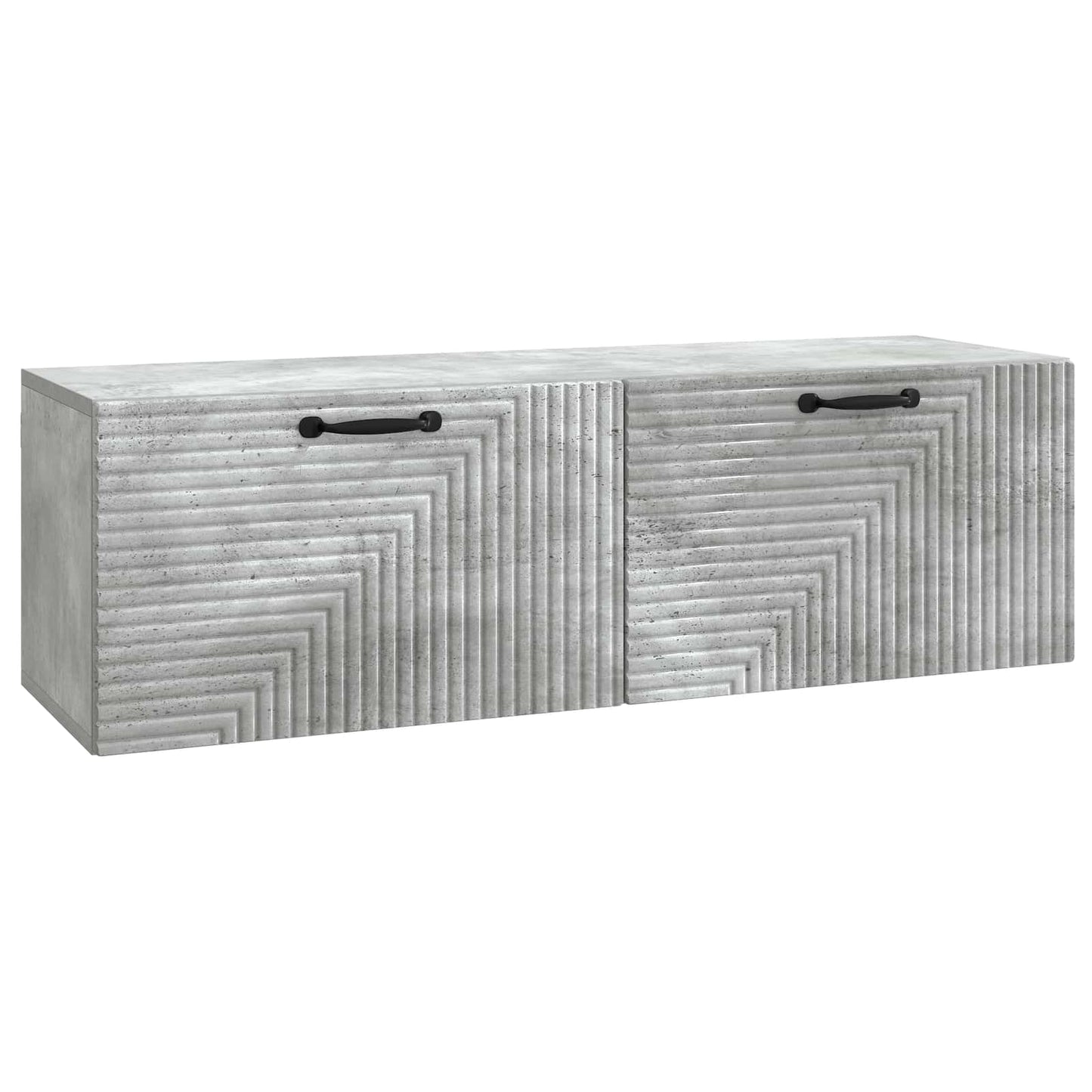 Væghængt TV-skab Betongrå 98 x 31 x 30 cm Konstrueret træ