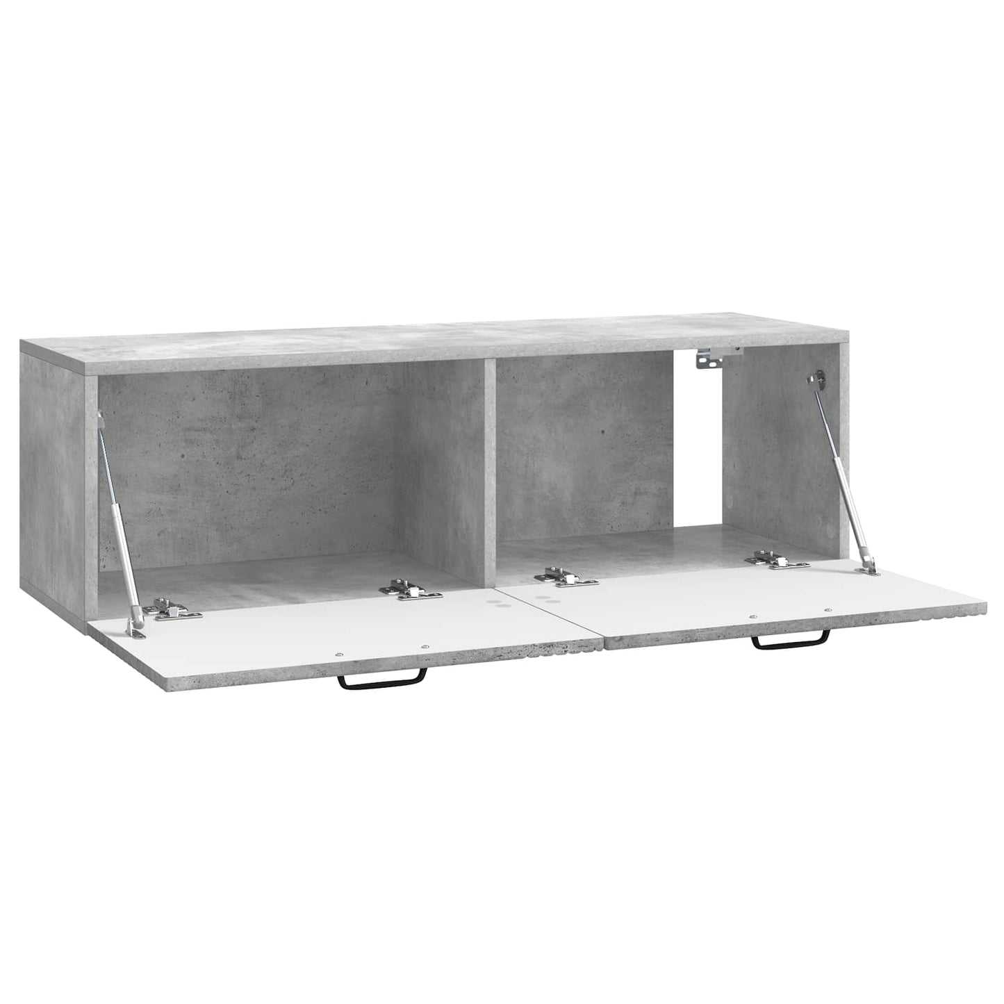 Væghængt TV-skab Betongrå 98 x 31 x 30 cm Konstrueret træ