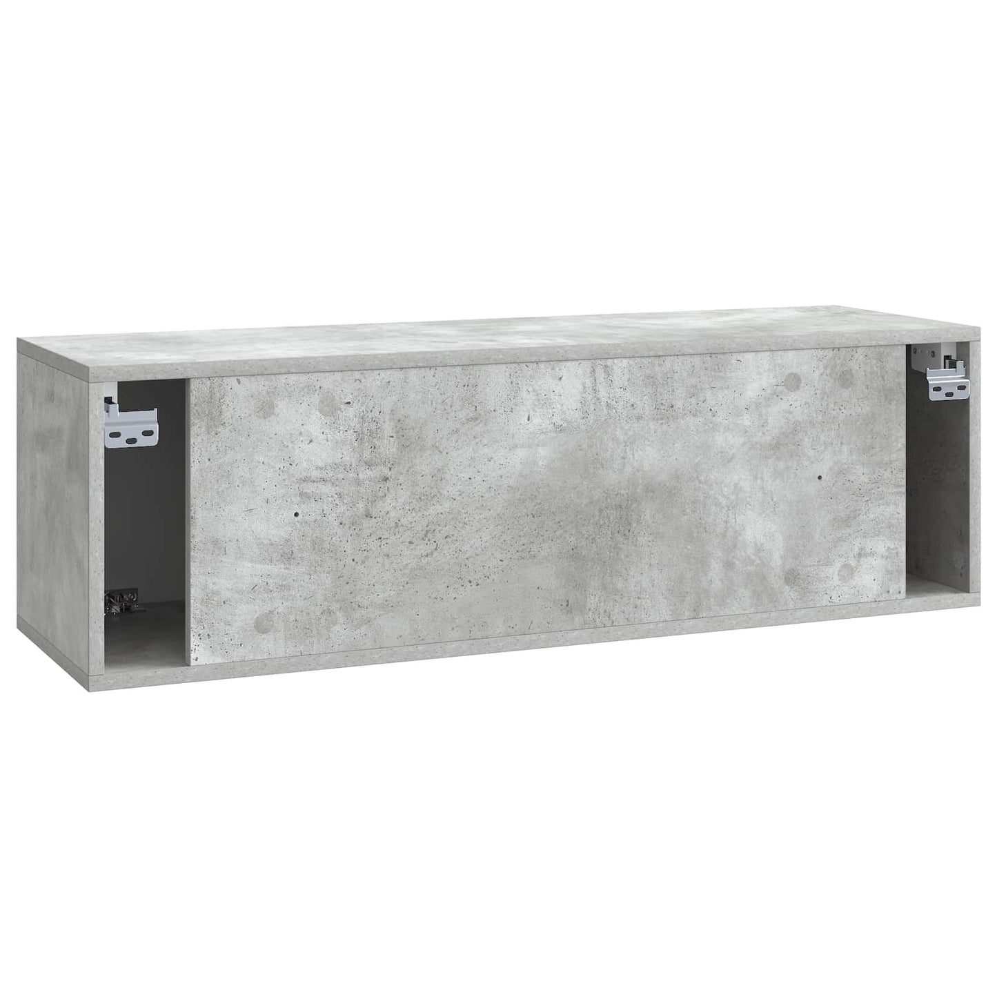 Væghængt TV-skab Betongrå 98 x 31 x 30 cm Konstrueret træ