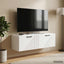 Væghængt TV-skab Hvid højglans 98 x 31 x 30 cm Konstrueret træ