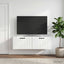 Væghængt TV-skab Hvid højglans 98 x 31 x 30 cm Konstrueret træ