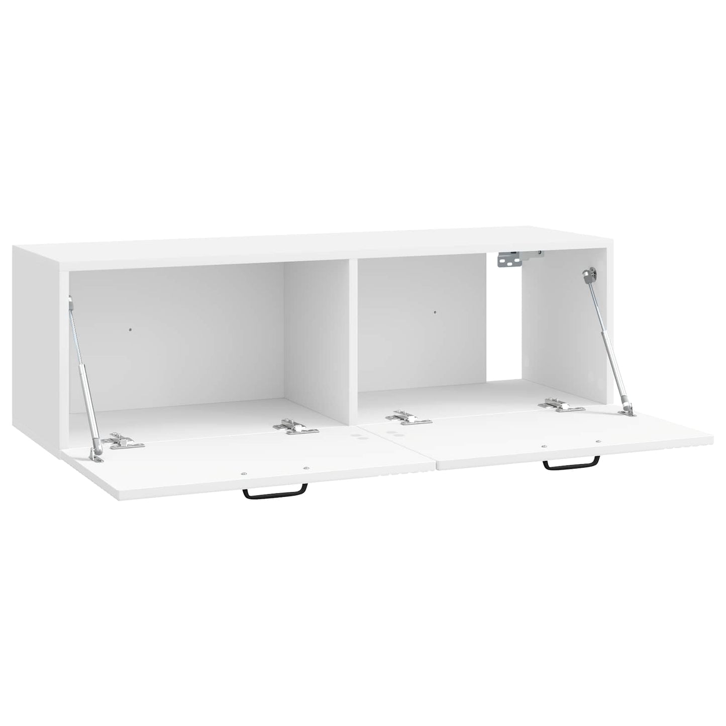 Væghængt TV-skab Hvid højglans 98 x 31 x 30 cm Konstrueret træ
