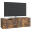 Væghængt TV-skab Røget eg 98 x 31 x 30 cm Konstrueret træ