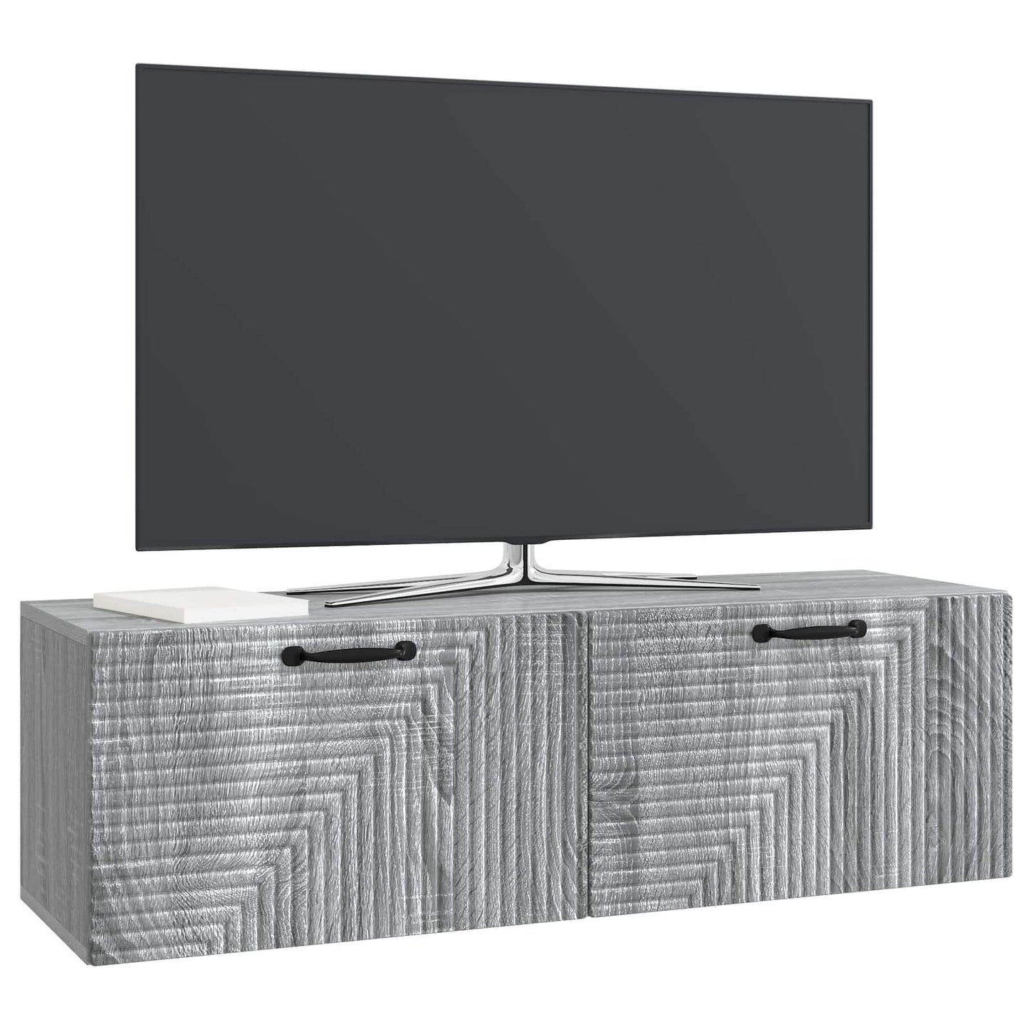 Væghængt TV-skab Grå sonoma-eg 98 x 31 x 30 cm Konstrueret træ