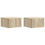 Væghængt Sideskab 2 pcs Sonoma-eg 34,5 x 33 x 20 cm