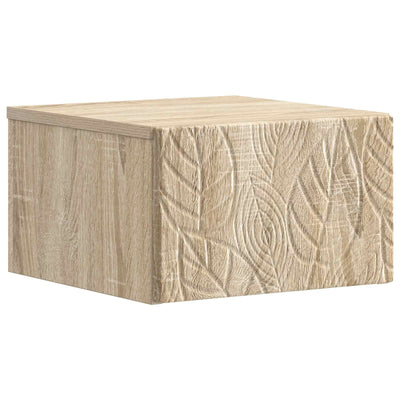Væghængt Sideskab 2 pcs Sonoma-eg 34,5 x 33 x 20 cm
