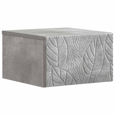 Væghængt Sideskab Betongrå 34,5 x 33 x 20 cm Konstrueret træ