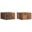 Væghængt Sideskab 2 pcs Gammelt træ 34,5 x 33 x 20 cm