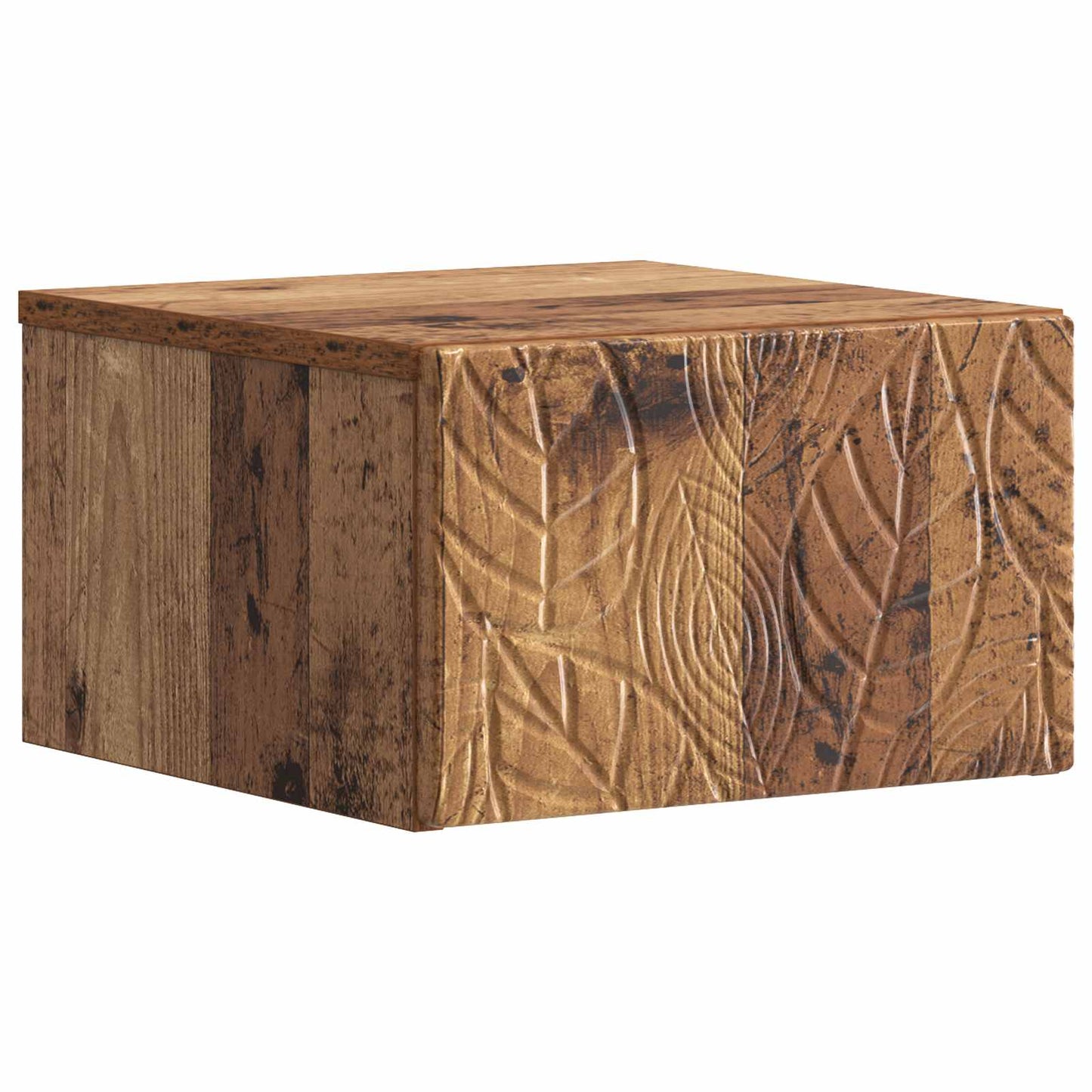Væghængt Sideskab 2 pcs Gammelt træ 34,5 x 33 x 20 cm