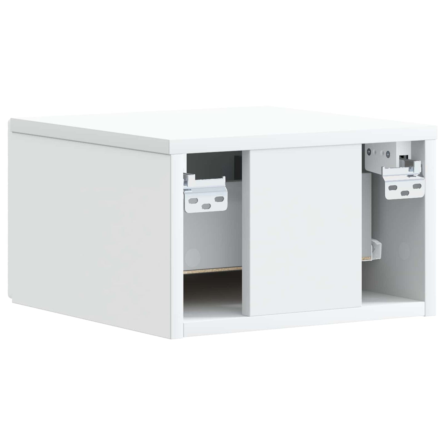 Væghængt Natbord Hvid 49 x 34,5 x 20 cm Konstrueret træ