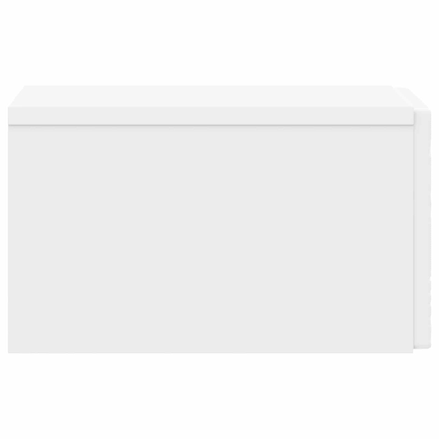 Væghængt Natbord 2 pcs Hvid 49 x 34,5 x 20 cm Konstrueret træ