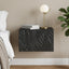 Væghængt Natbord Sort 49 x 34,5 x 20 cm Konstrueret træ