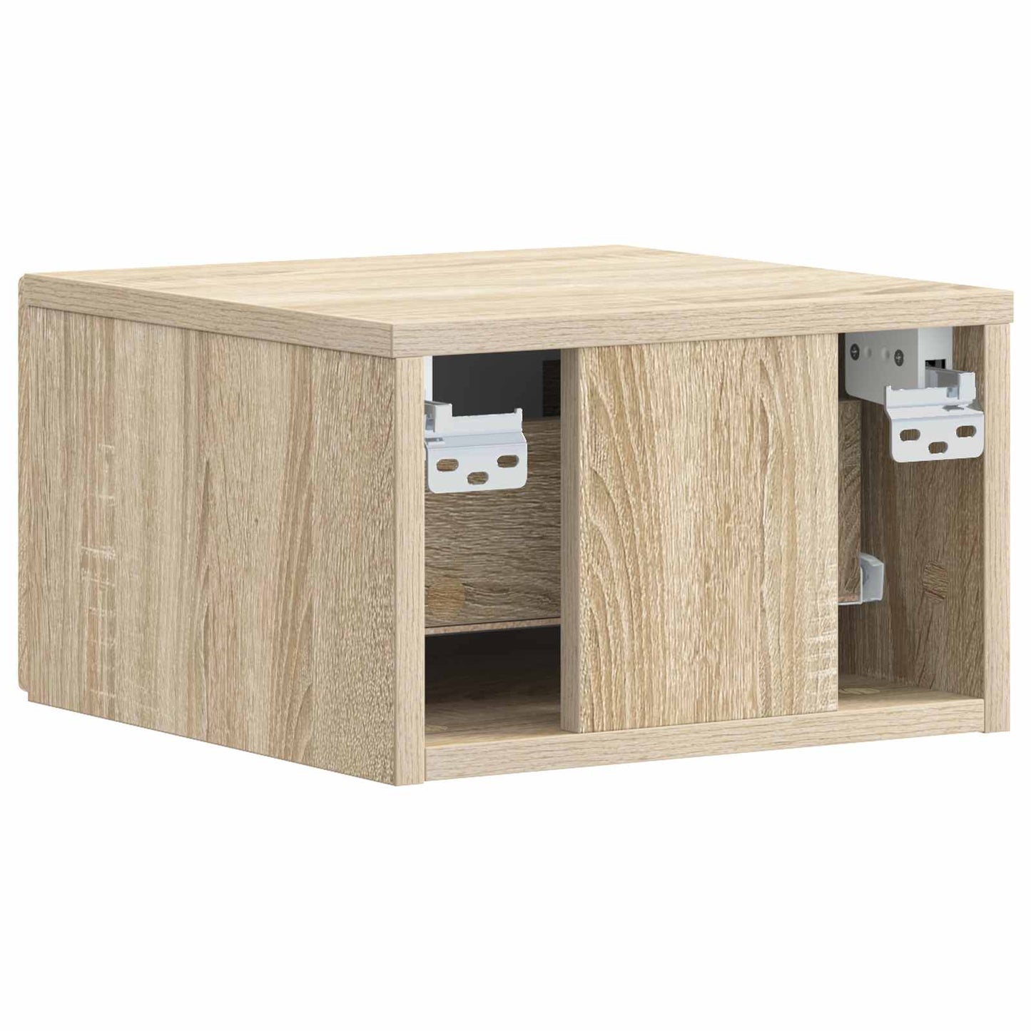 Væghængt Natbord Sonoma-eg 49 x 34,5 x 20 cm Konstrueret træ
