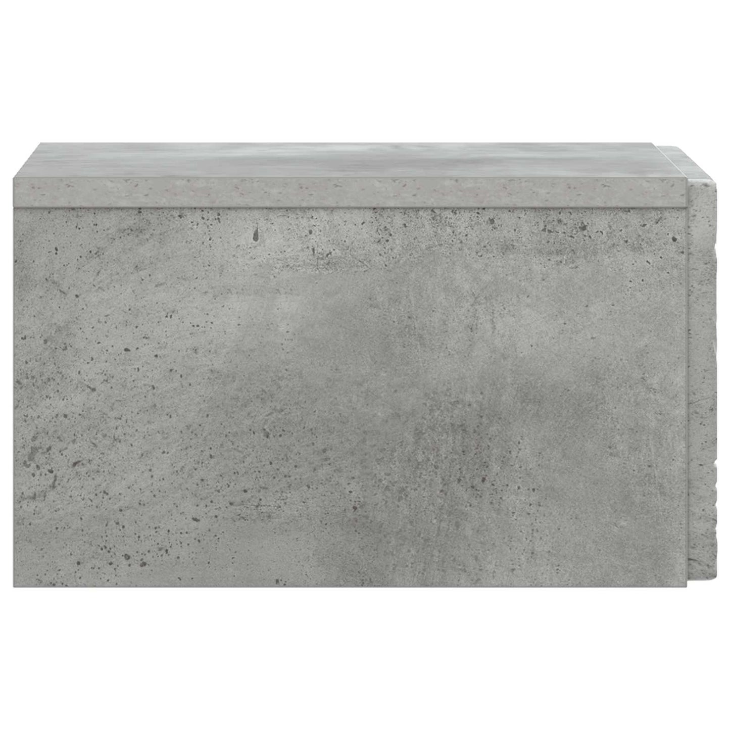 Væghængt Natbord Betongrå 49 x 34,5 x 20 cm Konstrueret træ