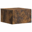 Væghængt Natbord 2 pcs Røget eg 49 x 34,5 x 20 cm