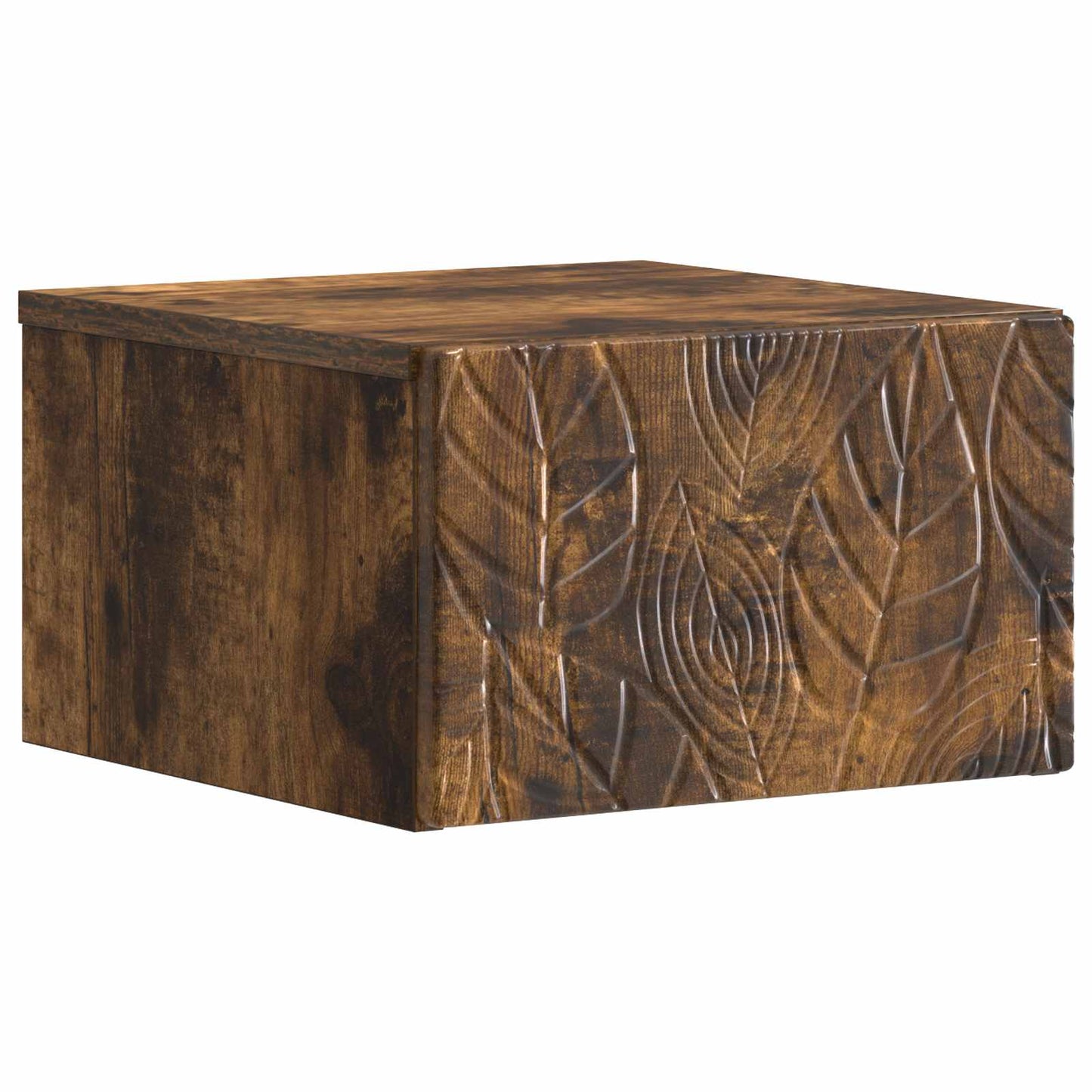 Væghængt Natbord 2 pcs Røget eg 49 x 34,5 x 20 cm