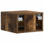 Væghængt Natbord 2 pcs Røget eg 49 x 34,5 x 20 cm